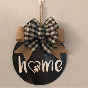 "Home" Door Hanger Homemade